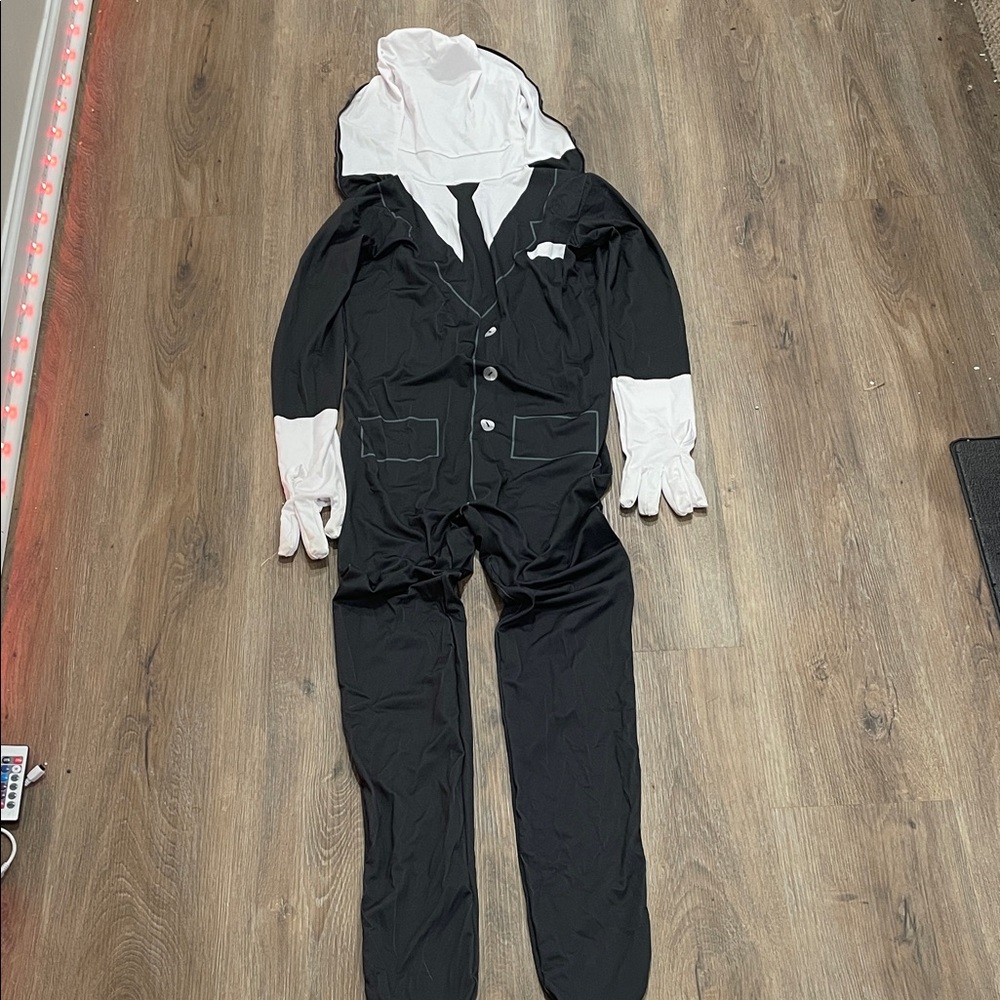 Boys Black and White Costume Bodysuit